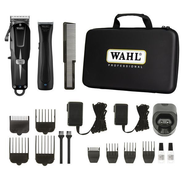 Машинка і тример для стрижки Wahl Cordless Combo Super Taper Cordless Black + Beret Stealth 08592-017 08592-017 фото