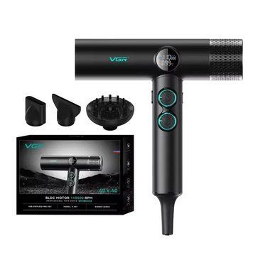 Фен для волосся VGR V-401Black професійний V-401Bk фото