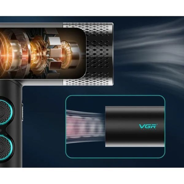Фен для волосся VGR V-401Black професійний V-401Bk фото