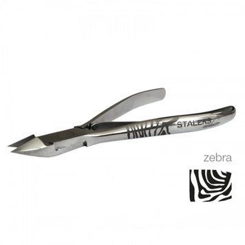 Кусачки для кутикули Сталекс Exclusive10 NX-10-11 "Zebra" Кусачки+чохол, ріжуча частина 11 мм NX-10-11 Zebra фото