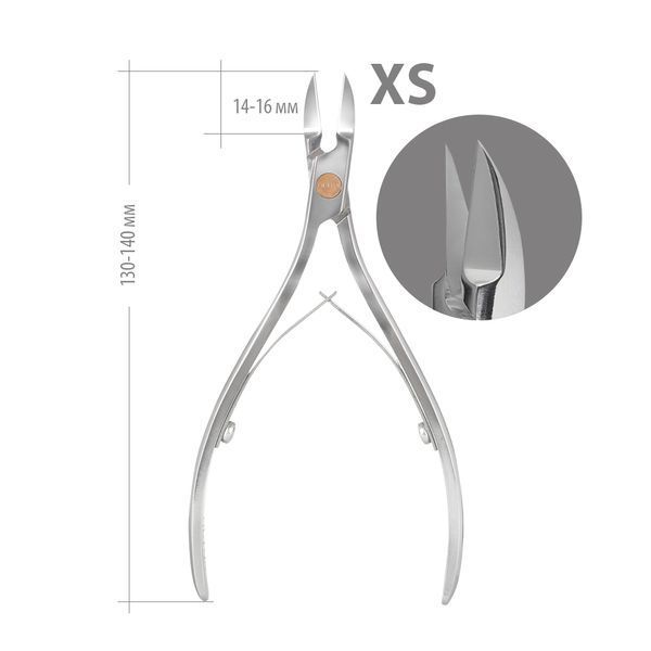 Кусачки ногтевые OLTON XS+чехол, режущая часть 14-16 мм OLTON XS фото